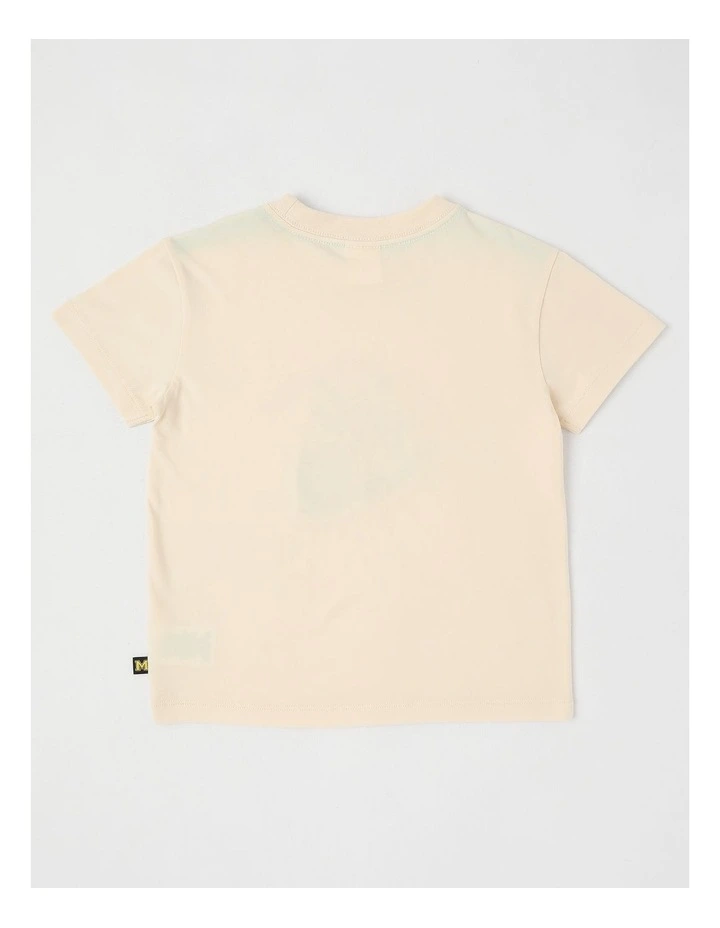 Essentials Short Sleeve Print Tee in Motorbike Ecru image 3