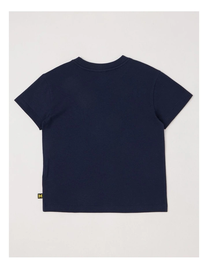 Essentials Short Sleeve Print Tee in Crab Navy image 3