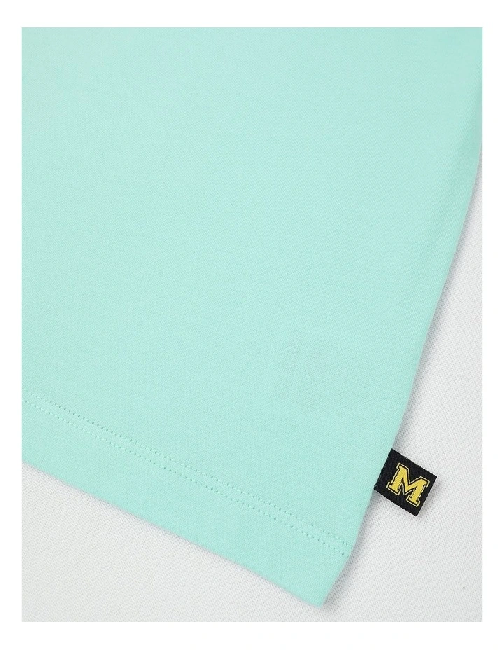 Essentials Short Sleeve Print Tee in Beach Mint image 4