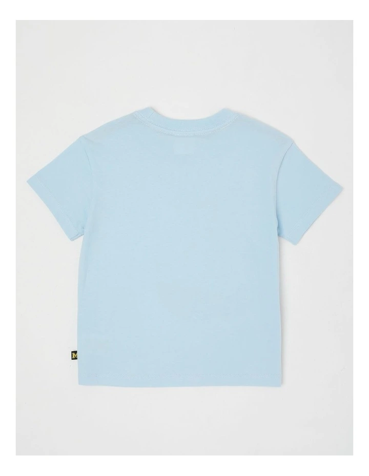 Essentials Short Sleeve Print Tee in Sail Light Blue image 3