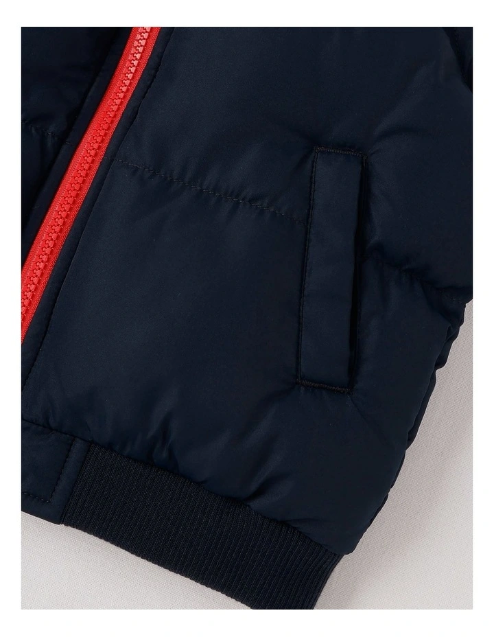 Recycled Puffer Vest in Navy image 5