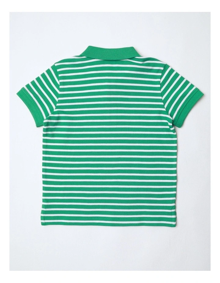 Splice Tee in Green Stripe image 3