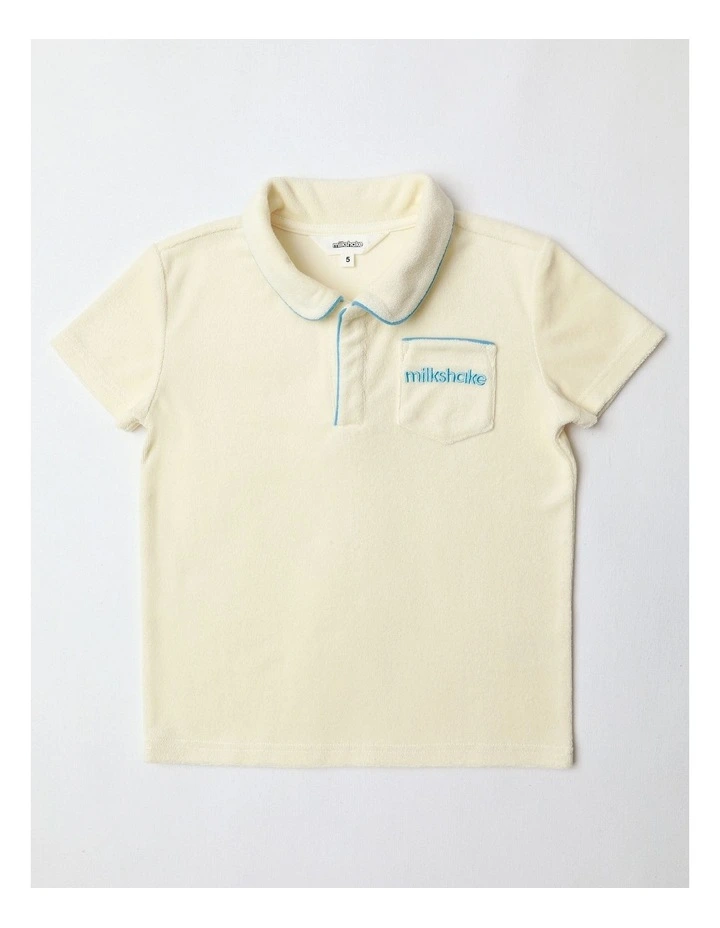 Terry Polo Shirt in Yellow image 1