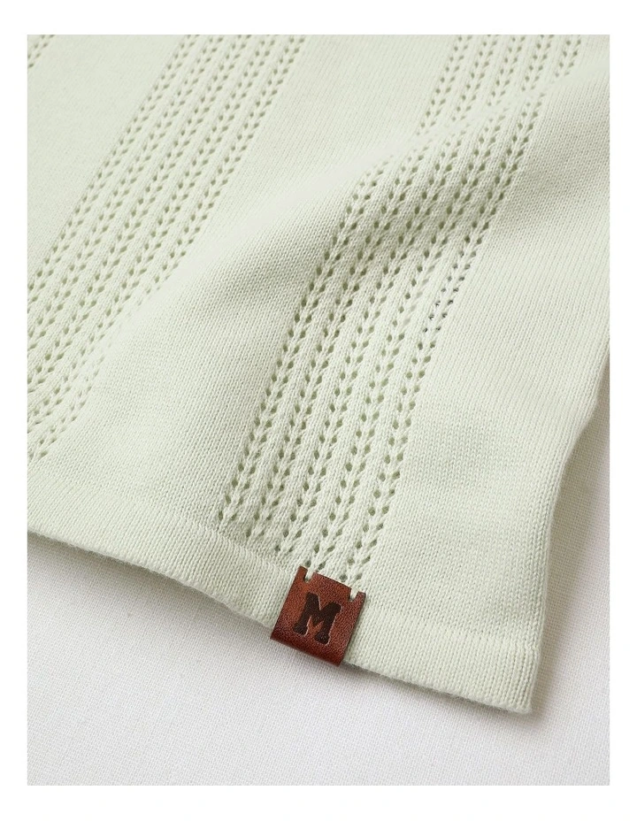Zip Polo in Sage image 4