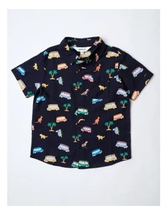 Linen Shirt in Navy