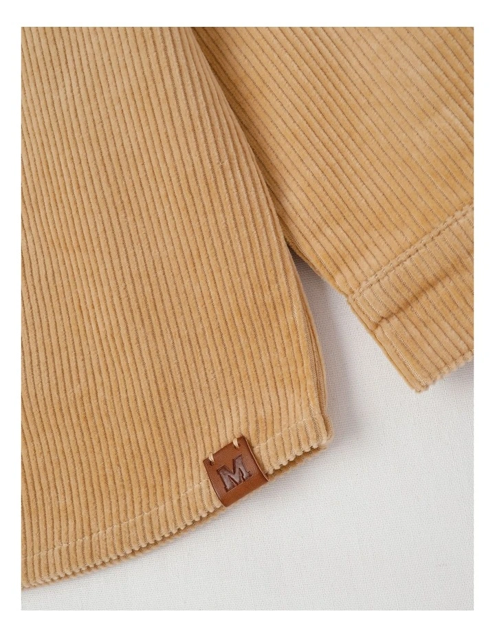 L/S Cord Shirt in Tan image 3
