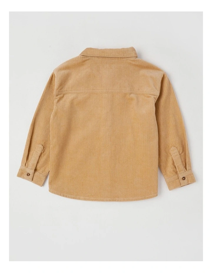 L/S Cord Shirt in Tan image 4