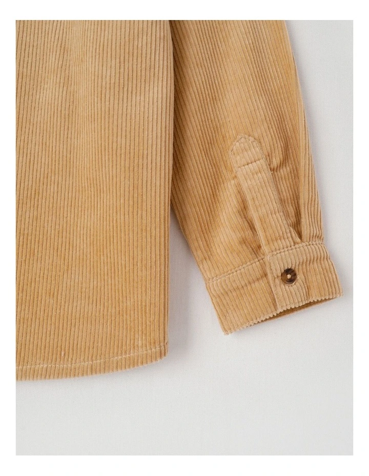 L/S Cord Shirt in Tan image 5