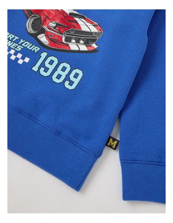 Essentials Crew Neck Sweat in Blue image 4