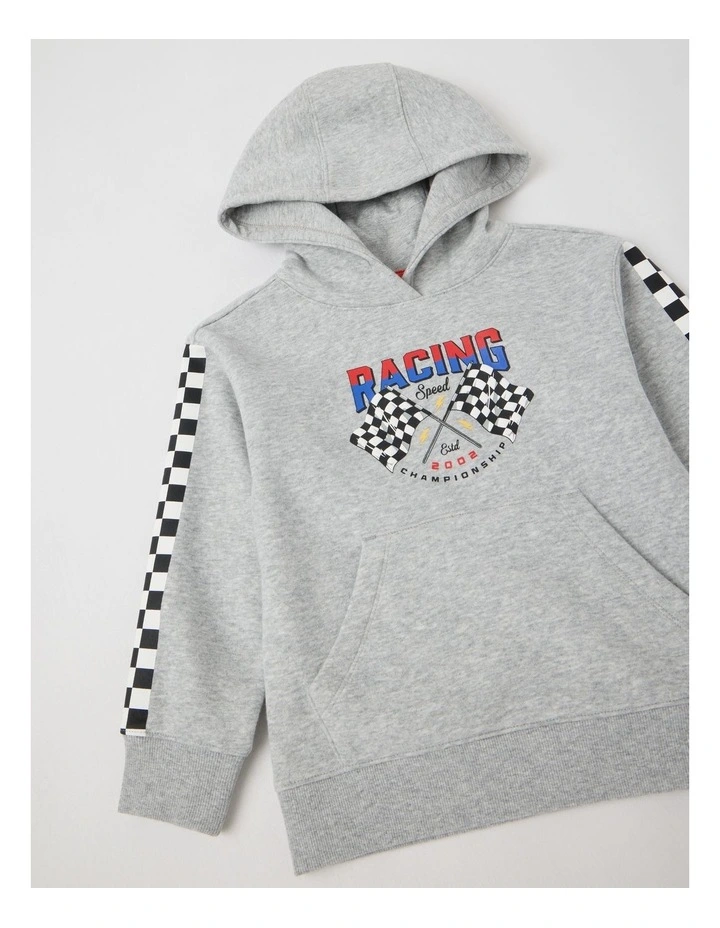 Essentials Hoodie in Grey Marle image 2