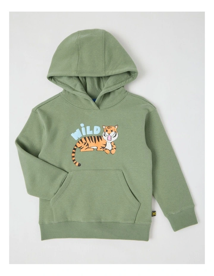 Essentials Hoodie in Khaki image 1