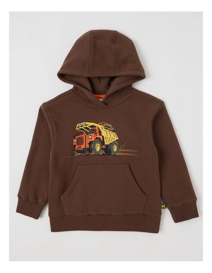 Essentials Hoodie in Brown image 1