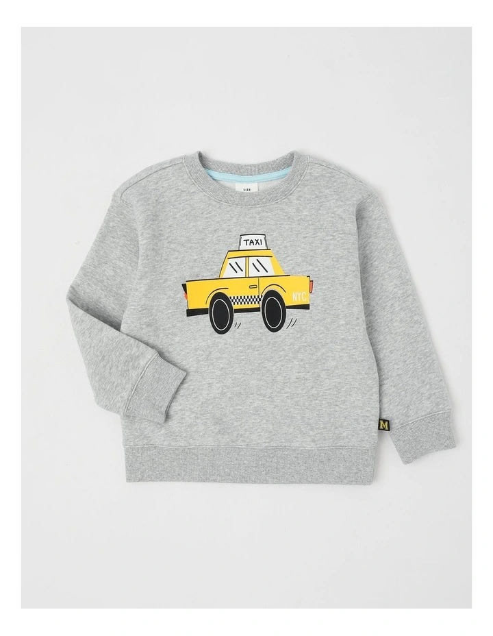 Essentials Crew Neck Sweat in Grey Marle image 1
