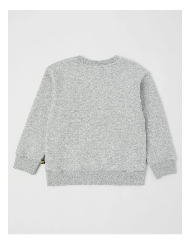 Essentials Crew Neck Sweat in Grey Marle image 3
