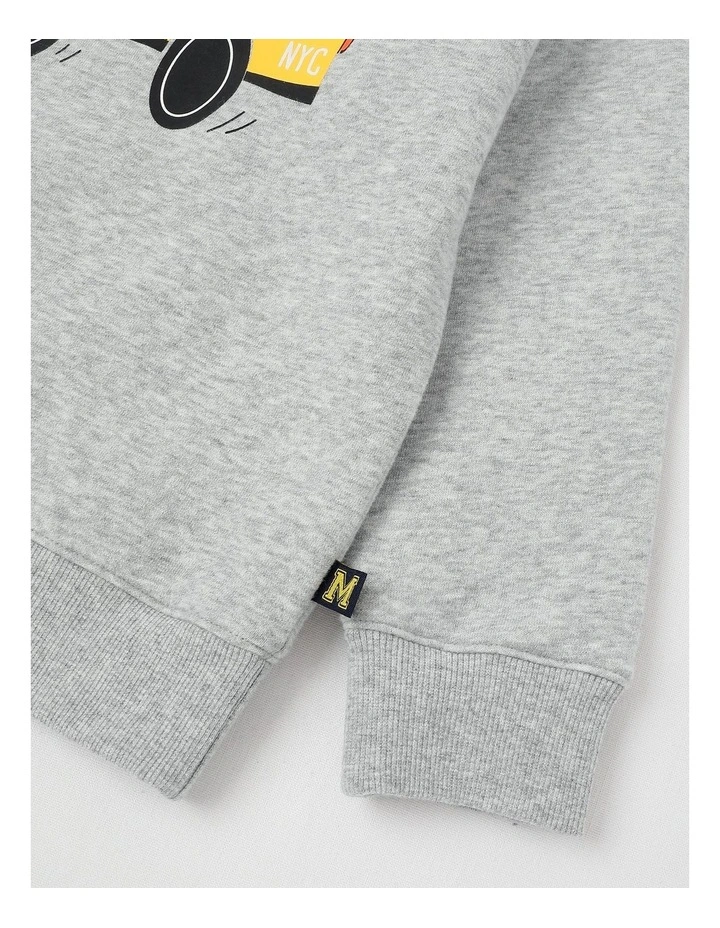 Essentials Crew Neck Sweat in Grey Marle image 4
