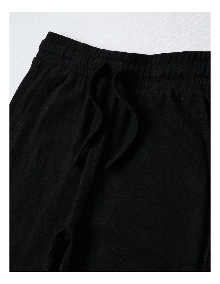 Essentials Jersey Jogger in Black image 2