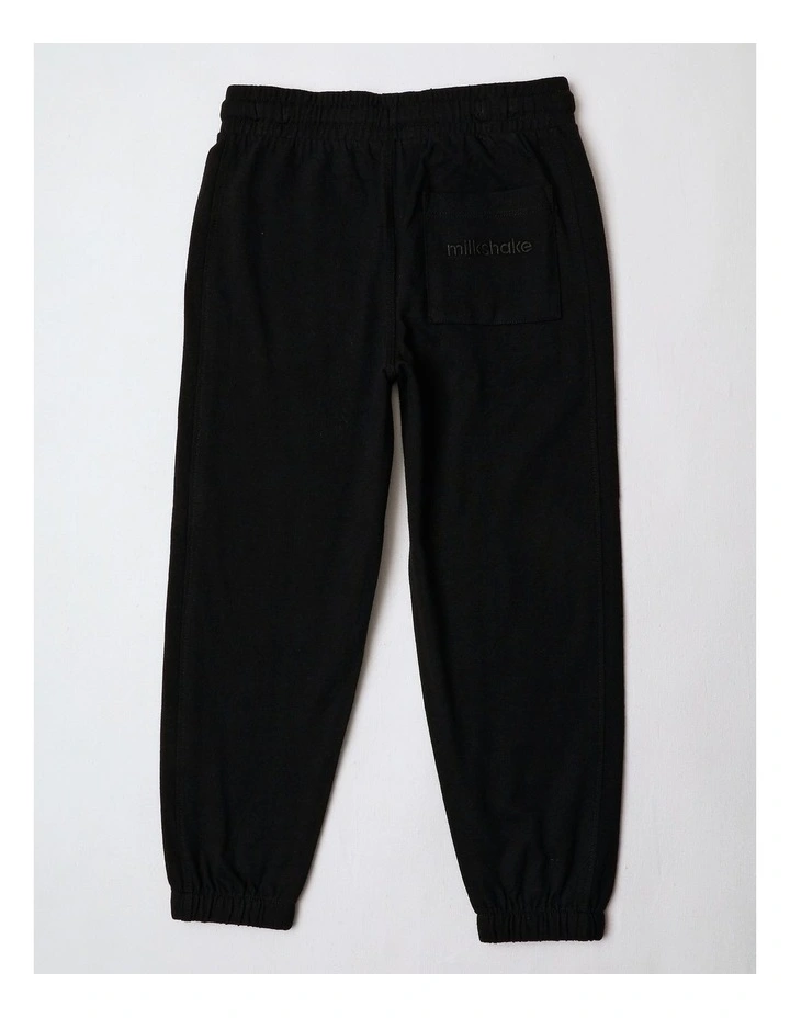 Essentials Jersey Jogger in Black image 3