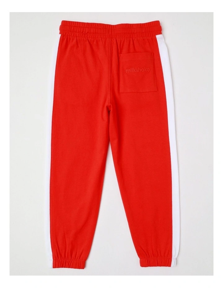Essentials Jersey Jogger in Red image 4