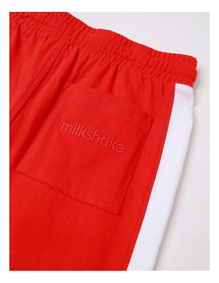 Essentials Jersey Jogger in Red image 5