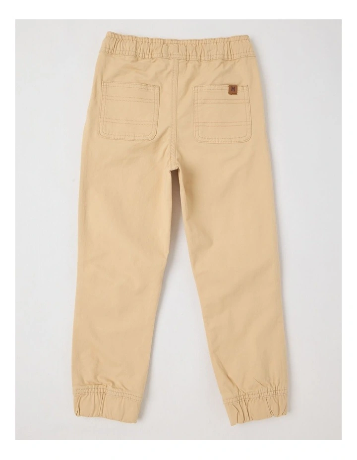 Pull On Chino Pant in Tan image 3