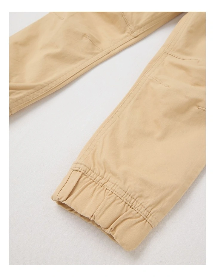Pull On Chino Pant in Tan image 4