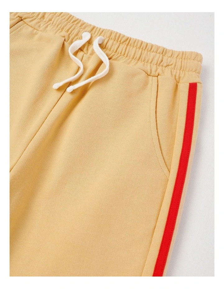 Side Stripe Trackpant in Tan image 2