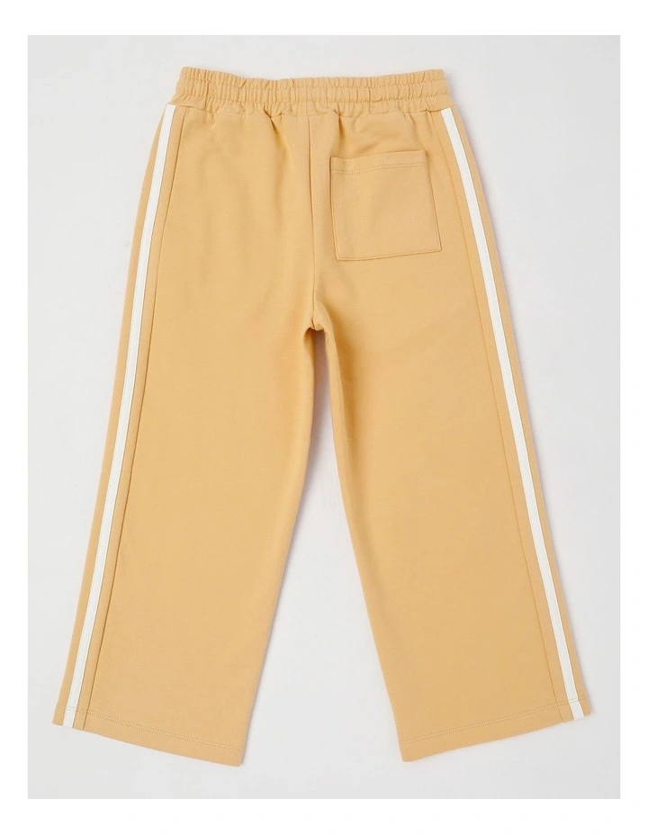 Side Stripe Trackpant in Tan image 3