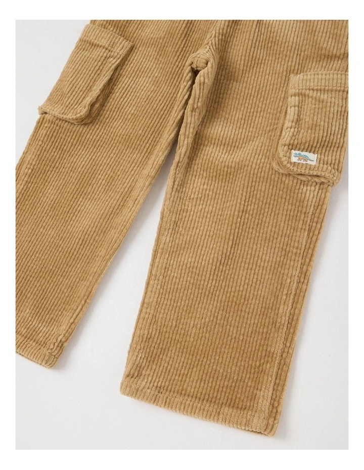 Straight Leg Cord Pant in Tan image 4