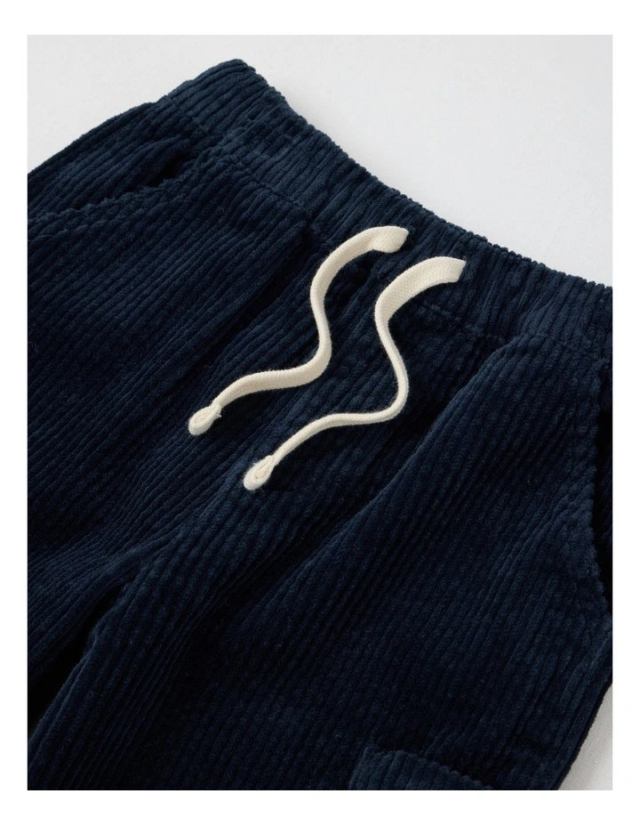 Straight Leg Cord Pant in Navy image 2