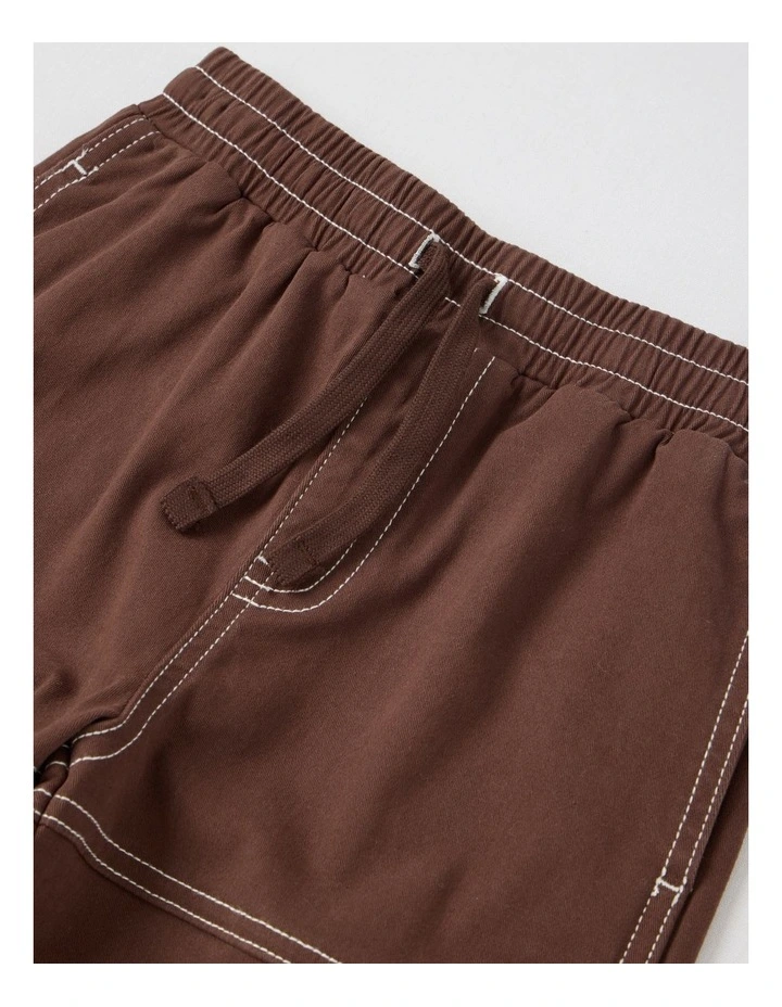 Pull On Cargo Pant in Brown image 2