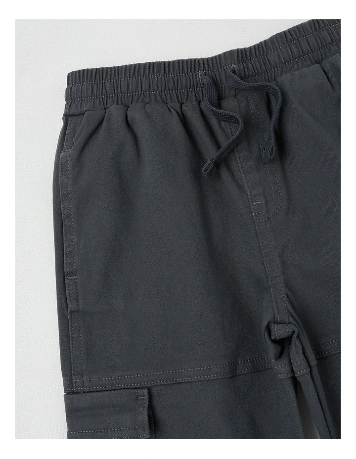 Pull On Cargo Pant in Dark Grey image 4