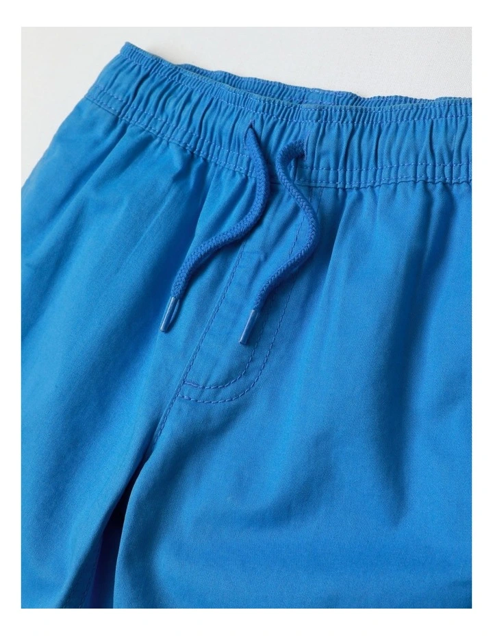 Essentials Chino Pull On Short in Blue image 2