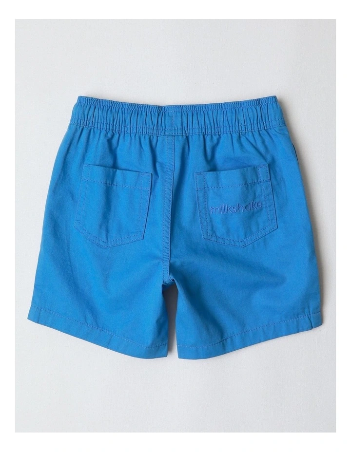 Essentials Chino Pull On Short in Blue image 3