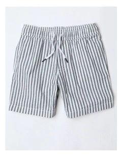 Essentials Chino Short in Navy Stripe