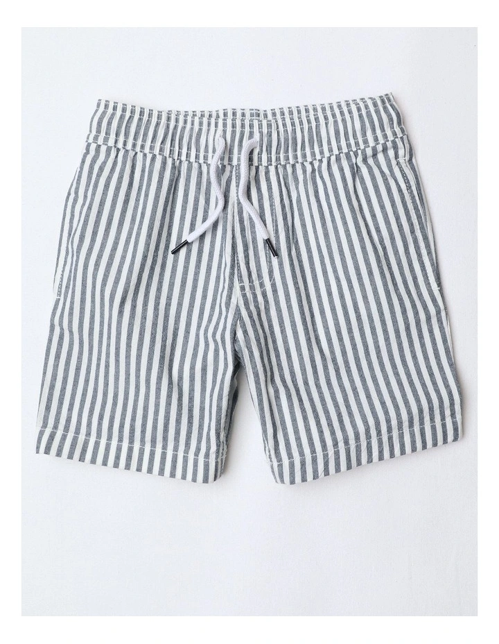 Essentials Chino Short in Navy Stripe image 1