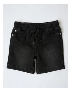 Denim Short in Black