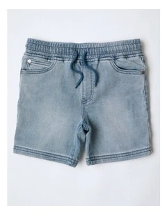 Denim Short in Light Blue