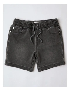 Denim Short in Grey