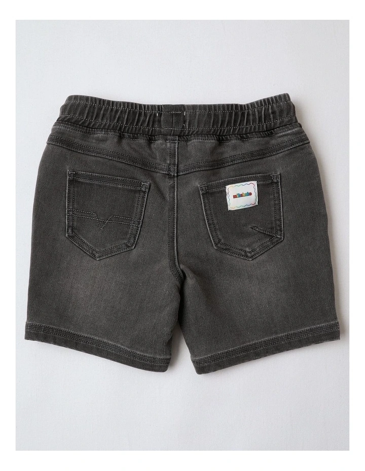 Denim Short in Grey image 3