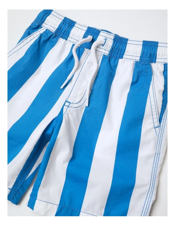 Volley Short in Blue Stripe image 2