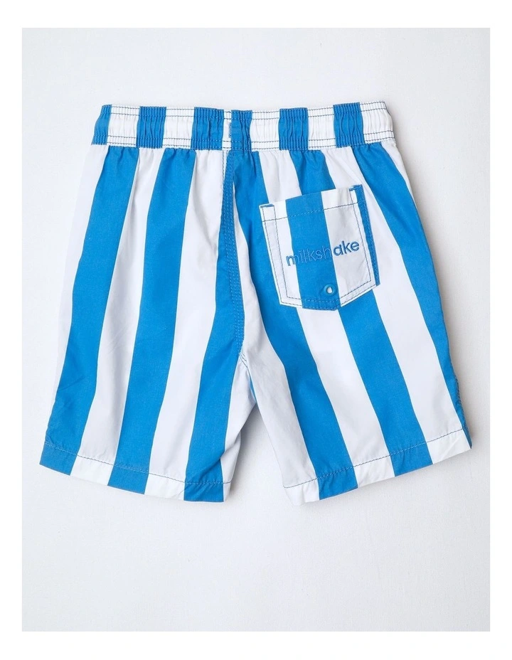 Volley Short in Blue Stripe image 3
