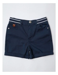 Stretch Chino Short in Navy