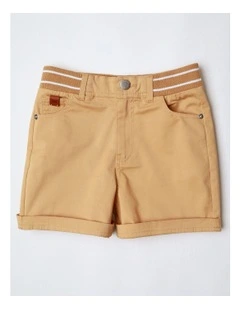 Stretch Chino Short in Tan