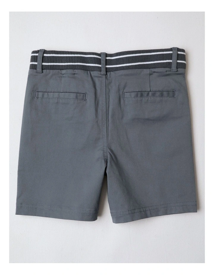 Stretch Chino Short in Grey image 2