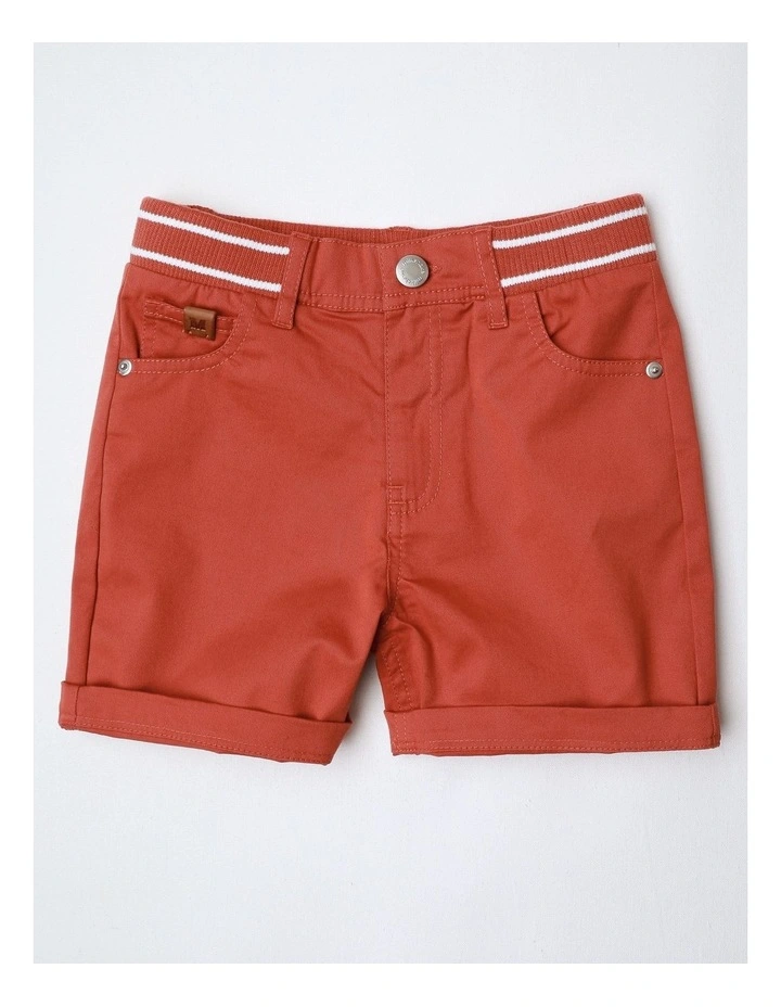 Stretch Chino Short in Rust image 1