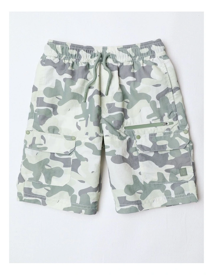 Cargo Short in Khaki Camo image 1