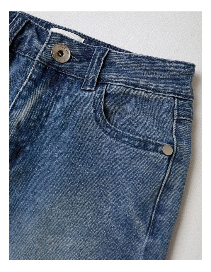 Bermuda Denim Short in Mid Blue image 2