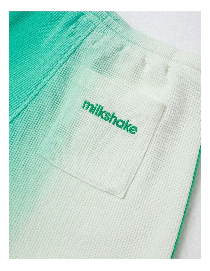 Waffle Tie Dye Short in Green image 4