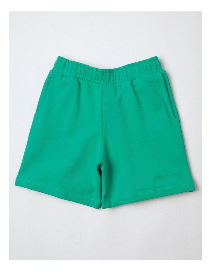 French Terry Short in Green image 1