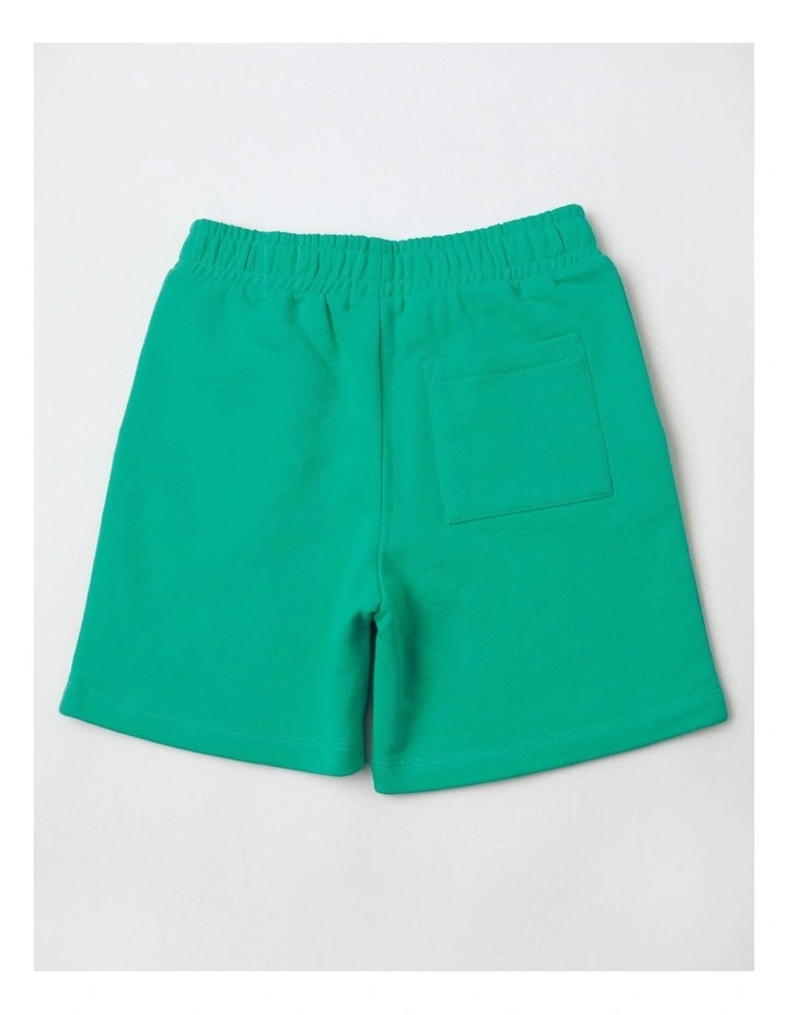 French Terry Short in Green image 3